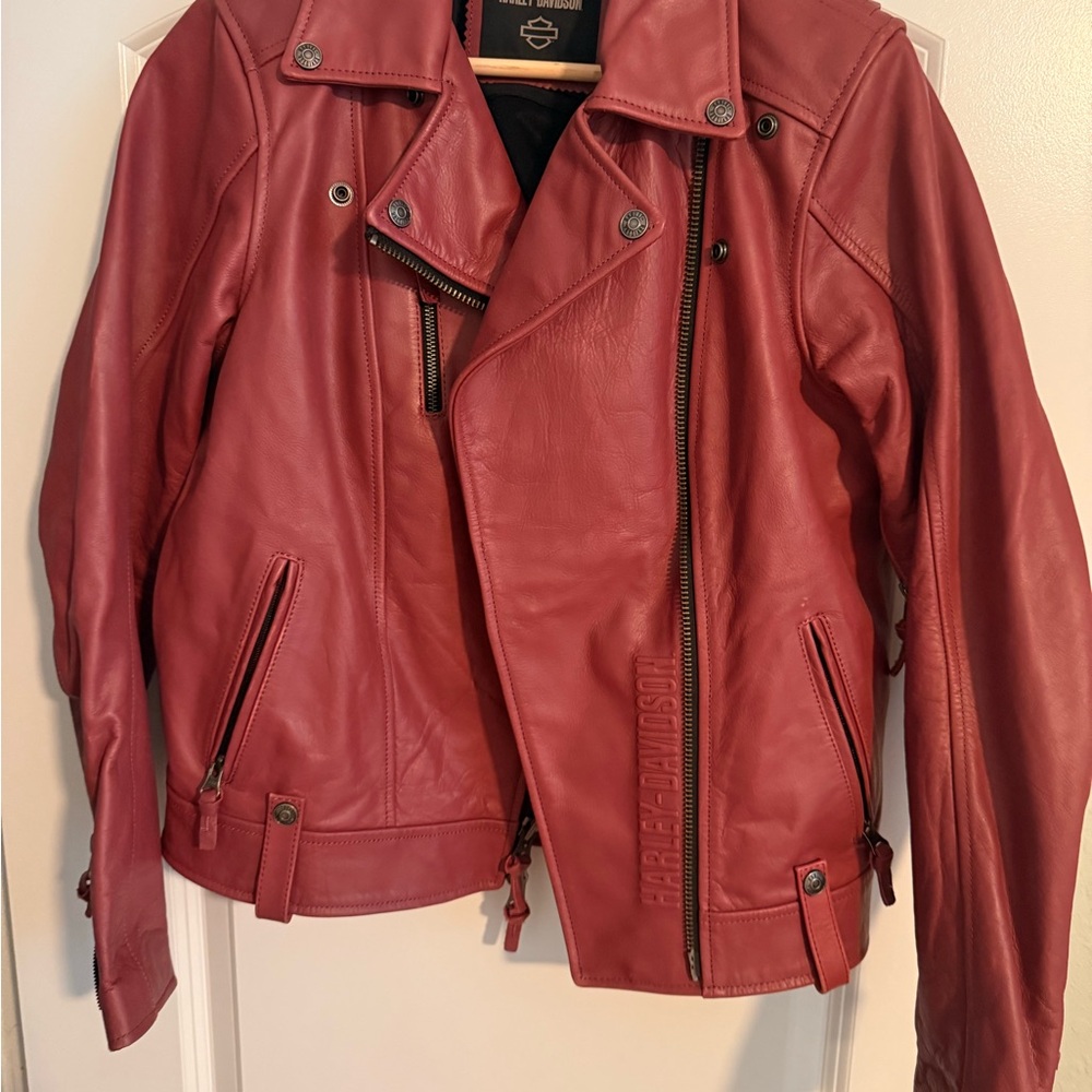 Harley-Davidson Women's Bold Red Leather Jacket